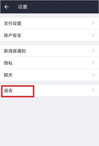 支付宝语言切换