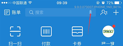 支付宝9.9语音识别