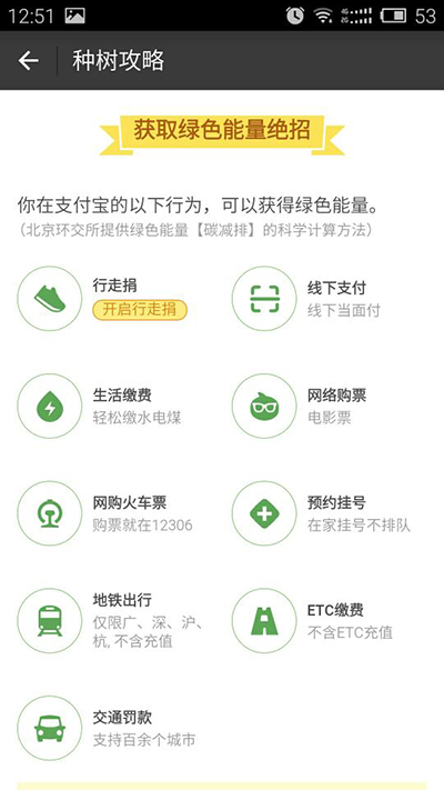 支付宝蚂蚁森林